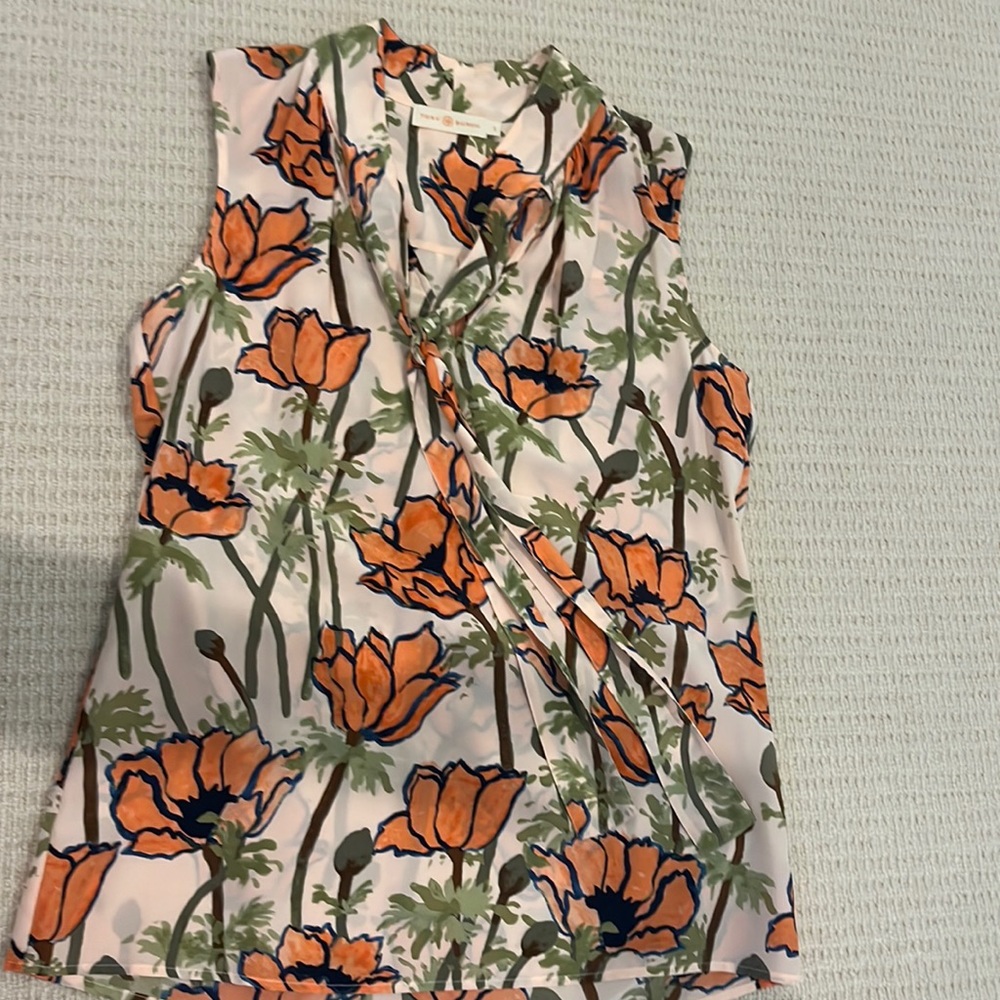 Tory Burch printed sleeveless top